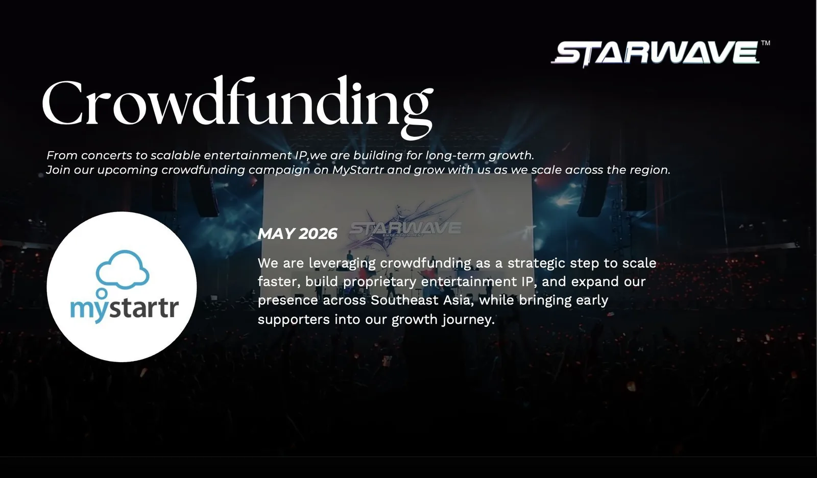Starwave campaign and entertainment presentation visual